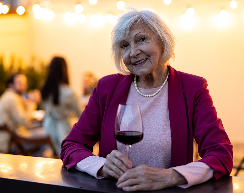 Lady at the Vendemmia Event