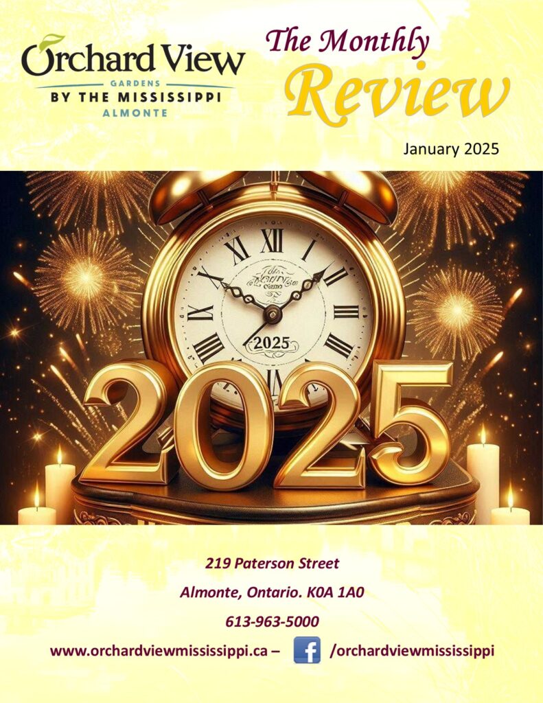 Orchard View Gardens January Newsletter 2025